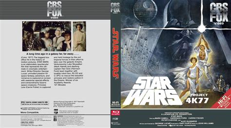 Star Wars 4k77 With Dnr 1080p Blu Ray Fan Edition Region Free Etsy