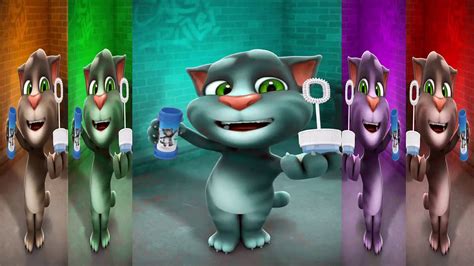 Learn Colors With Talking Tom Colours 5 Litttle Monkeys Jumping On