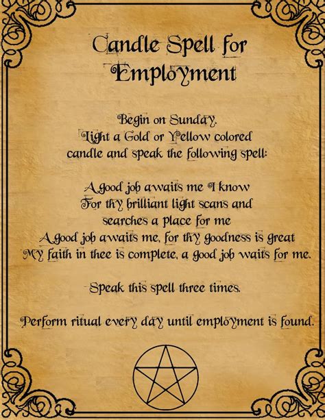 Candle Spell For Employment By Minimissmelissa On Deviantart Witchcraft