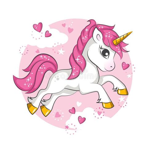 Little Pink Unicorn Royalty Free Illustration Unicorn Artwork