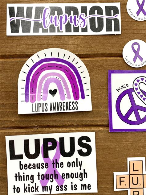 Lupus Sticker Lupus Tragen Lila Autoimmune Krankheit Etsy