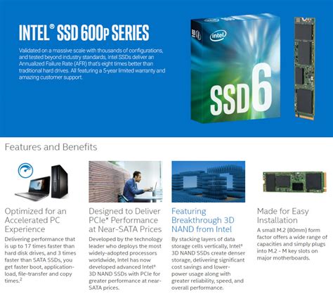 Intel ssd 600p 512gb specs. Buy Intel 600P Series M.2 NVMe SSD 256GB [SSDPEKKW256G7 ...