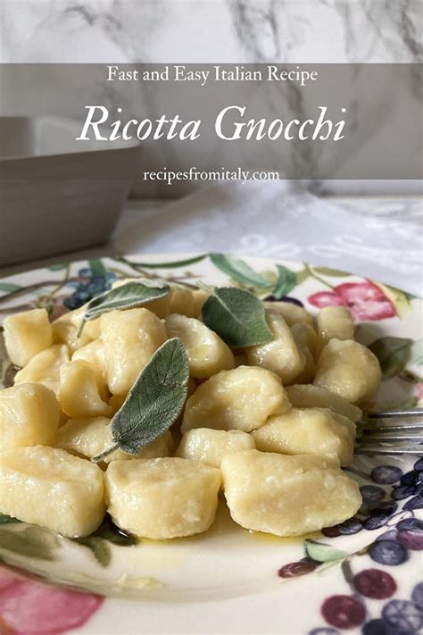 Easy Homemade Ricotta Gnocchi Recipe Recipes From Italy