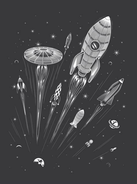 Space Race Art Print By Heavyhand Society6