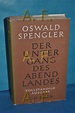 der untergang des abendlandes von oswald spengler - ZVAB