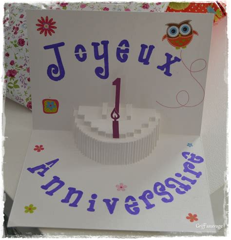 Carte Joyeux Anniversaire A Faire Soi Meme Le Carte