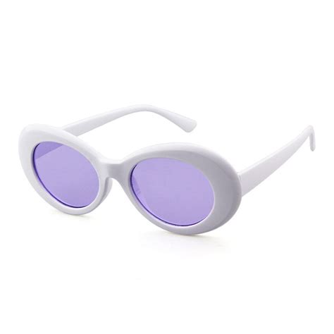 Bold Retro Oval Mod Thick Frame Sunglasses Clout Goggles With Round