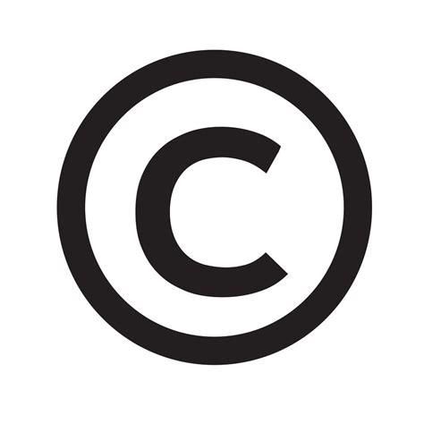 Copyright Symbol Icon Vector Illustration 582676 Download Free