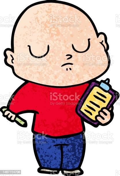 Cartoon Bald Man Stock Illustration Download Image Now Adult Art
