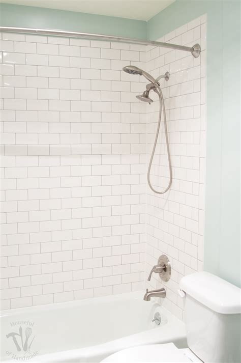 The master bath shower is fitted with danze fixtures that consist of a rain shower head, hand held shower head on sliding. Master Bathroom Remodel: Installing New Tub & Shower ...