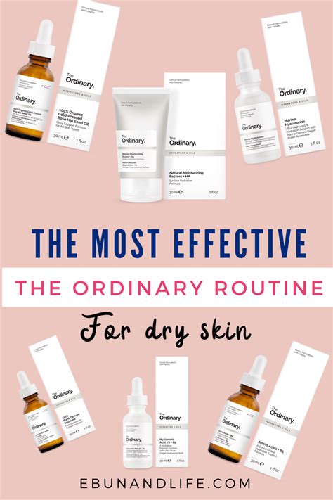 The Ordinary Skincare Routine Dry Skin Morning Night Skin Care