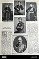 Retratos de el príncipe Arturo, Duque de Connaught y Strathearn (1850-1942), miembro de la ...