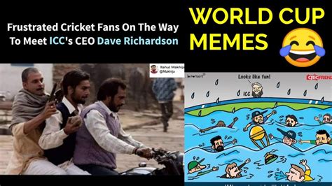 Funny And Hilarious World Cup 2019 Memes 😂 World Cup Rain Memes Cricket World Cup Memes Youtube