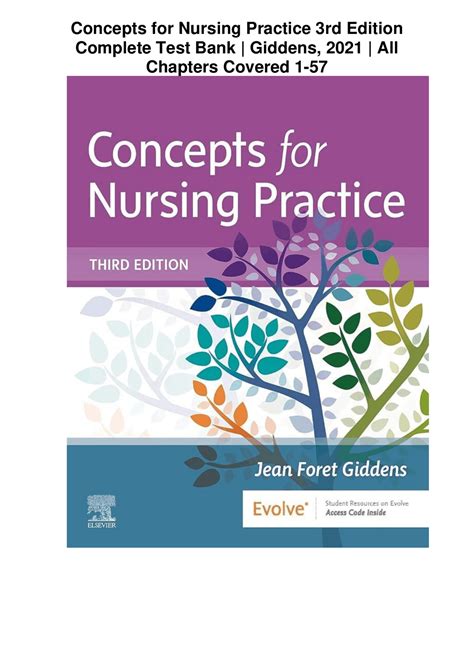Concepts For Nursing Practice 3rd Edition Complete Test Bank Giddens
