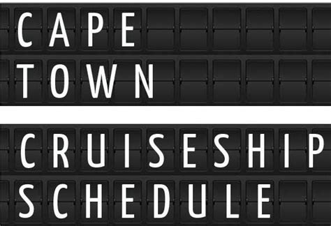 Cape Town South Africa Cruise Ship Schedule 2018 Crew Center