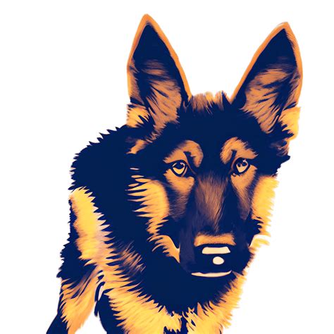 German Shepherd Puppy Graphic · Creative Fabrica