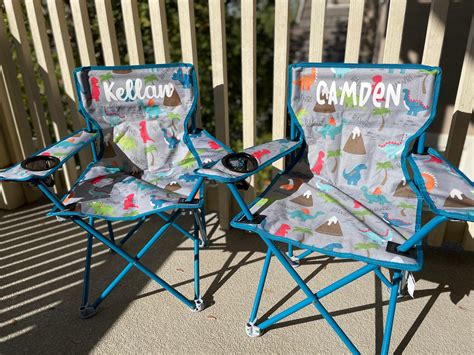 Personalized Name Camp Chair Foldable Compact Customized Diy Etsy