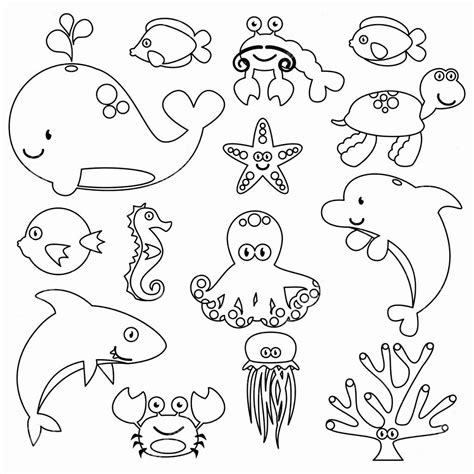 Here you can explore hq sea animals transparent illustrations, icons and clipart with filter setting like size, type, color etc. Sea Creatures Coloring Page Unique Coloring Book 34 Incredible Sea Animals Coloring Pages en ...