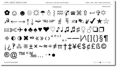 Free Copy Paste Font Symbols Free Download Typography Art Ideas