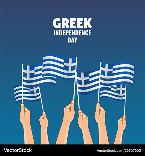 Greek Independence Day Royalty Free Vector Image