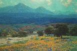 California Poppy Field, 1926 Painting by Granville Redmond