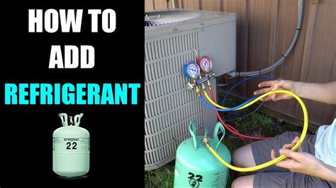 How To Add Refrigerant To Air Conditioner Youtube