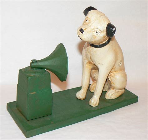 Victor Antique Phonograph Victrola Nipper Dog Cast Iron Bank
