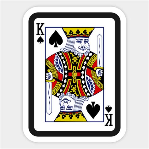 Check spelling or type a new query. King of Spades Playing Card - King Of Spades - Sticker | TeePublic