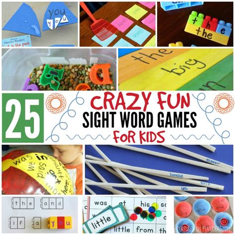 25 Crazy Fun Sight Word Games Play Ideas