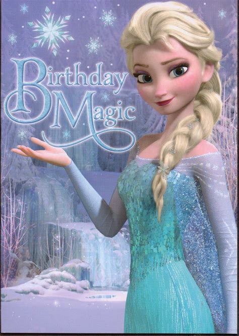 Disney Frozen Birthday Card T Wrap 1 Tag Set Simply A Bargain 3 In
