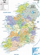 Large detailed political and administrative map of Ireland with all ...