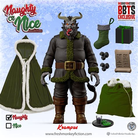 krampus joins the naughty or nice 1 12 action figure line up the