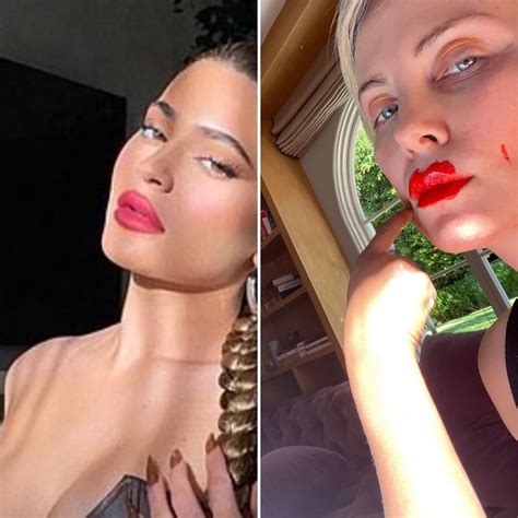 Charlize Theron Trolls Kylie Jenners Makeup Lipstick Details Usweekly