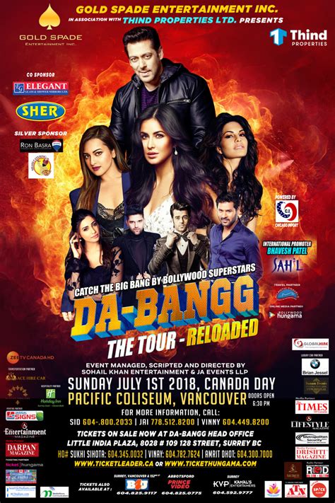 Da Bangg The Tour Reloaded South Asian Entertainment Magazine Ansal Media Group