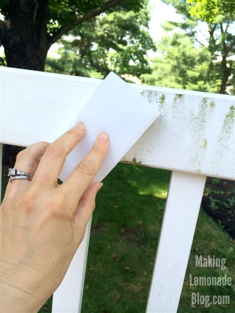 Pour the solution into a garden sprayer and spray down your fence. Simple Tip for Quickly Cleaning Vinyl Fences (and Outdoor ...