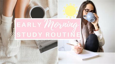Early Morning Study Routine Study With Jess Youtube
