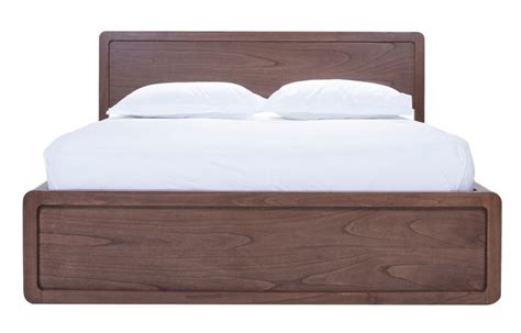 Constructed From Solid Mindi Wood This Simple Platform Bed Features A