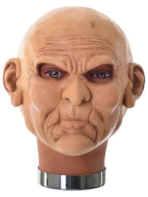 Realistic Old Man Rubber Latex Mask Full Head Halloween Mask