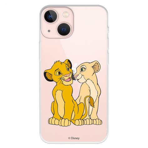 Official Disney Simba And Nala Silhouette Iphone 13 Mini Case The