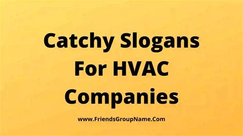 Catchy Slogans For Hvac Companies 2024 Funny And Cool Heating And Air
