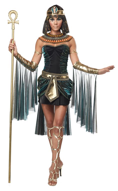 Womens Egyptian Goddess Full Halloween Costume Cosplay Ancient Dress