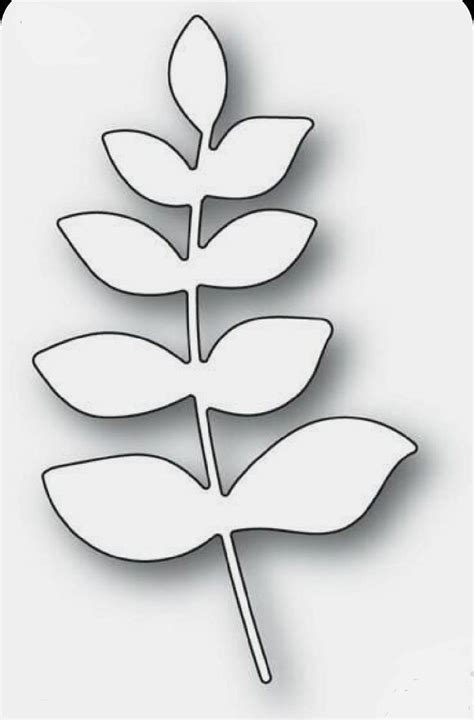 Molde De Rama Leaf Template Paper Flowers Craft Flower Petal Template