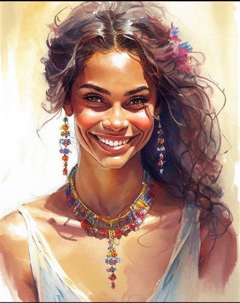 Watercolor Portrait Painting Watercolor Art Lessons Woman Painting