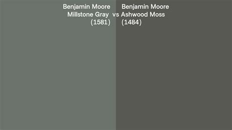 Benjamin Moore Millstone Gray Vs Ashwood Moss Side By Side Comparison