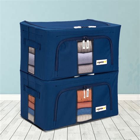 Organizeme 2 Pack 19 In W X 2 In H X 255 In D Sapphire Fabric