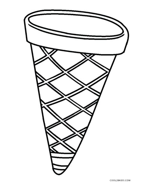 An ice cream waffle cone with chocolate cartoon character mascot. Free Printable Ice Cream Coloring Pages at GetColorings ...