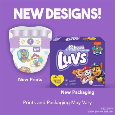Luvs Baby Diapers Size 4 22 37 Lbs 112 Ct Kroger