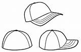 Cap Hat Baseball Coloring Drawing Hats Sun Printable Three Getdrawings Getcolorings Button Using Paper sketch template