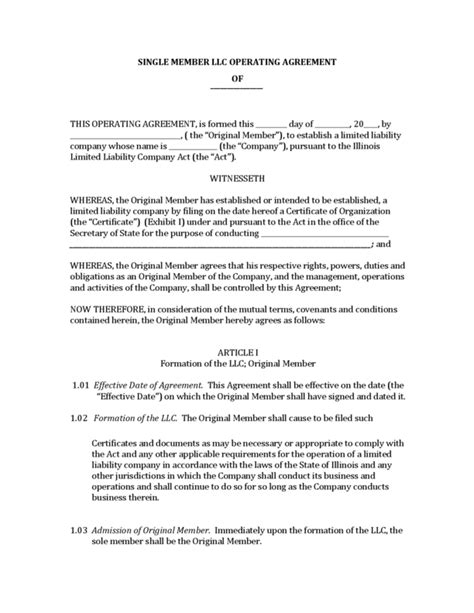 This limited liability company agreement is made and entered into, and is effective as of this 1st day of november, 2015, by and between member one, as a member of the company (as defined below), and member two, as a member of the company, and each other person (as defined below) who is admitted to the company as a member of the. Llc Operating Agreement Illinois | gtld world congress