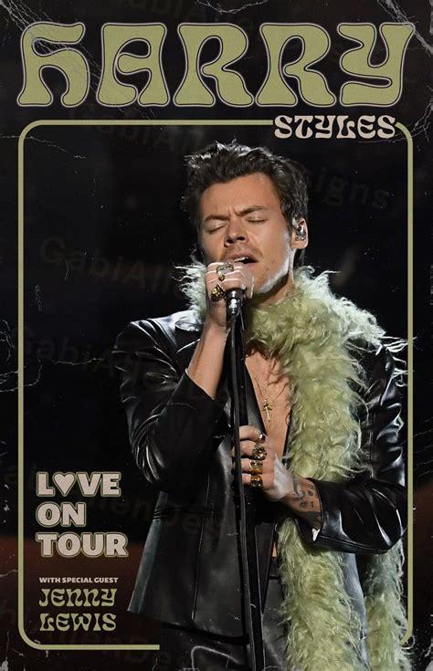 Harry Styles Groovy Retro Print Love On Tour Digital Download Poster In 2022 Harry Styles